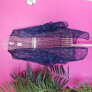 So by Kohl's sheer ruffle kimono